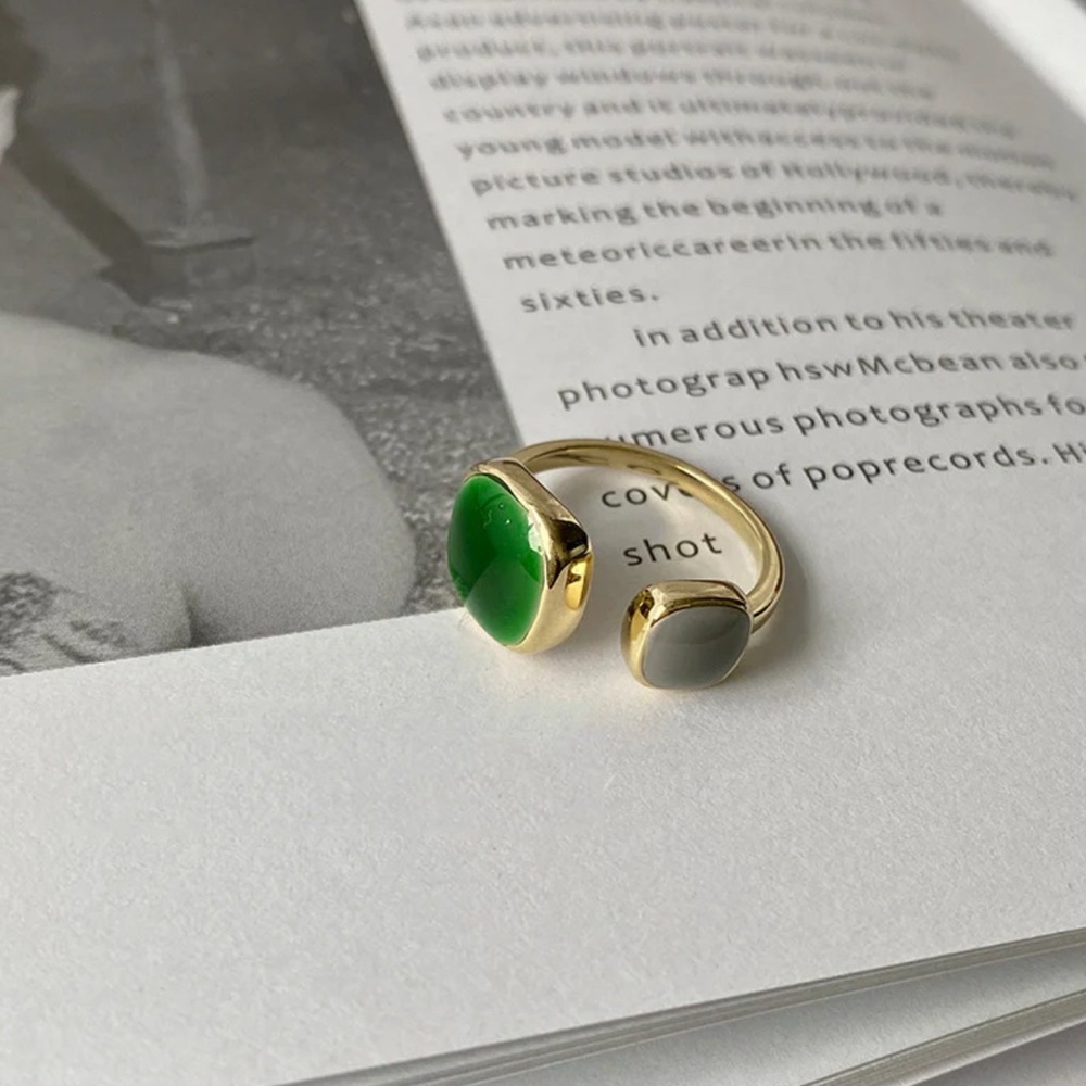 Fashion Geometric Copper Plating Shell Women'S Open Ring